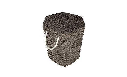 Modern Storage Basket Furniture Seat 3d model