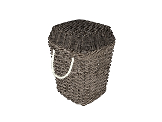 Modern Storage Basket Furniture Seat 3d model