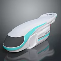 Sleek Modern BOSY Device With White Turquoise Design And Ergonomic Structure Features 3d model