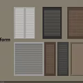 Poliform Modern Shutter Designs With Various Colors Different Materials And Styles 3d model