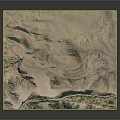 Natural Landscape 3D Model Showcasing Mountain Ranges River And Rolling Terrain 3d model