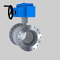 Solenoid valve Thermoelectric valve Valve Electronically controlled valve Manual valve Flange valve 3d model