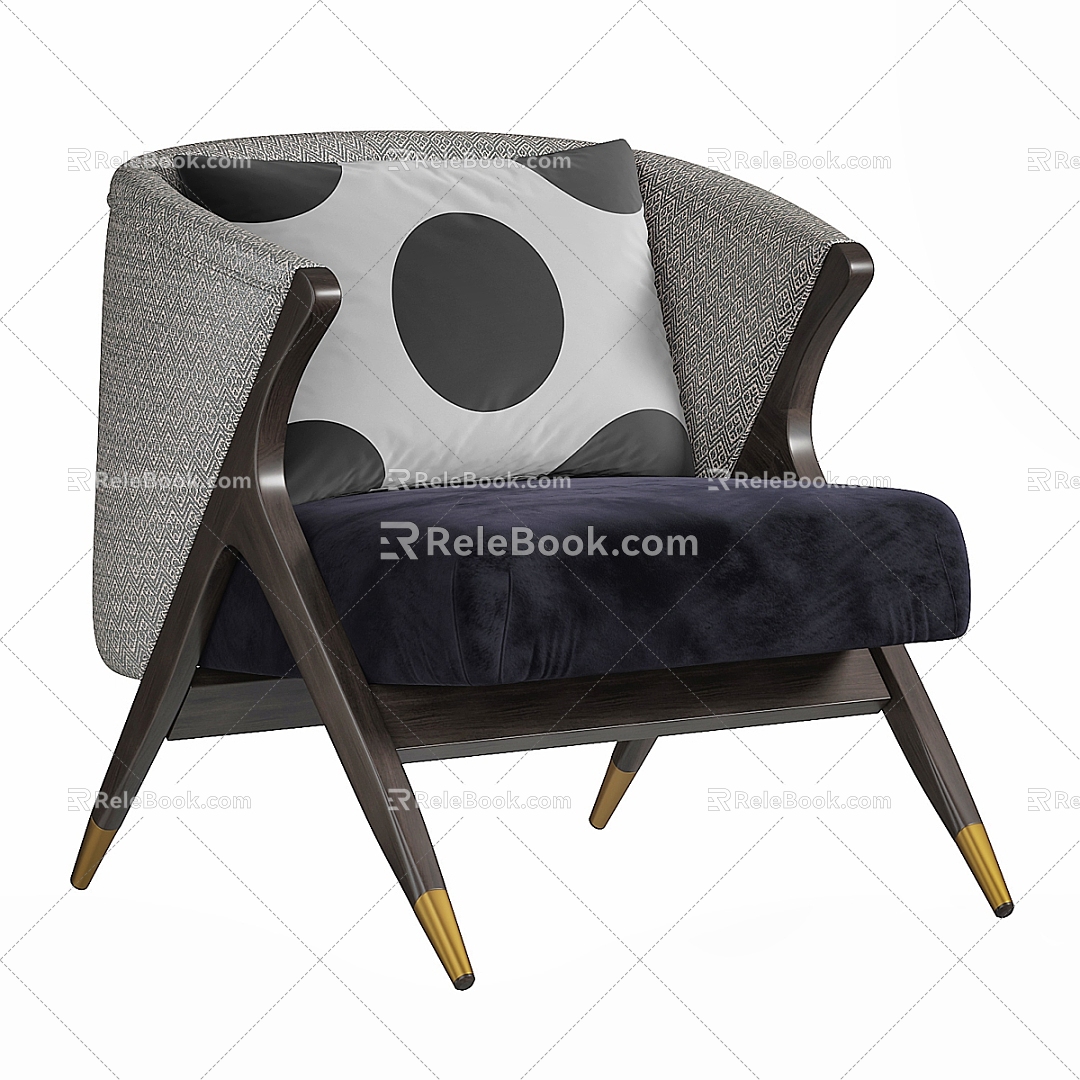 modern armchair 3d model