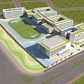 Modern School 3d model