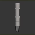 Futuristic Cylindrical Spacecraft Design With Textured Surface And Structural Details For Cosmic Exploration