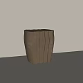 Sleek Modern Bronze Stool With Unique Pleated Sides And Artistic Design 3d model