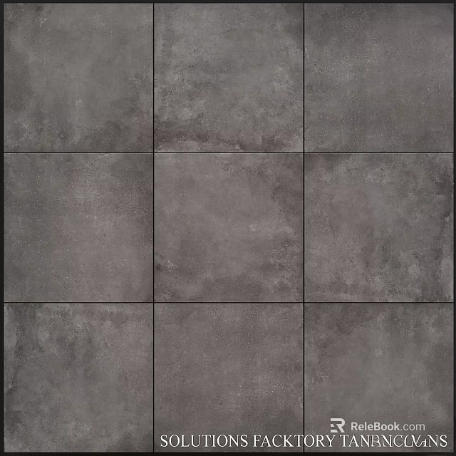 Grey Textured Floor Tiles With Modern Design For Interior Decoration 3d model 