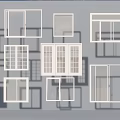 Various Window And Door Frame Designs With Different Architectural Styles