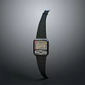 Stylish Digital Watch Fashion Accessory With Black Strap Square Dial Color Display And Buttons