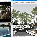 enscape forest cabin su model 3d model