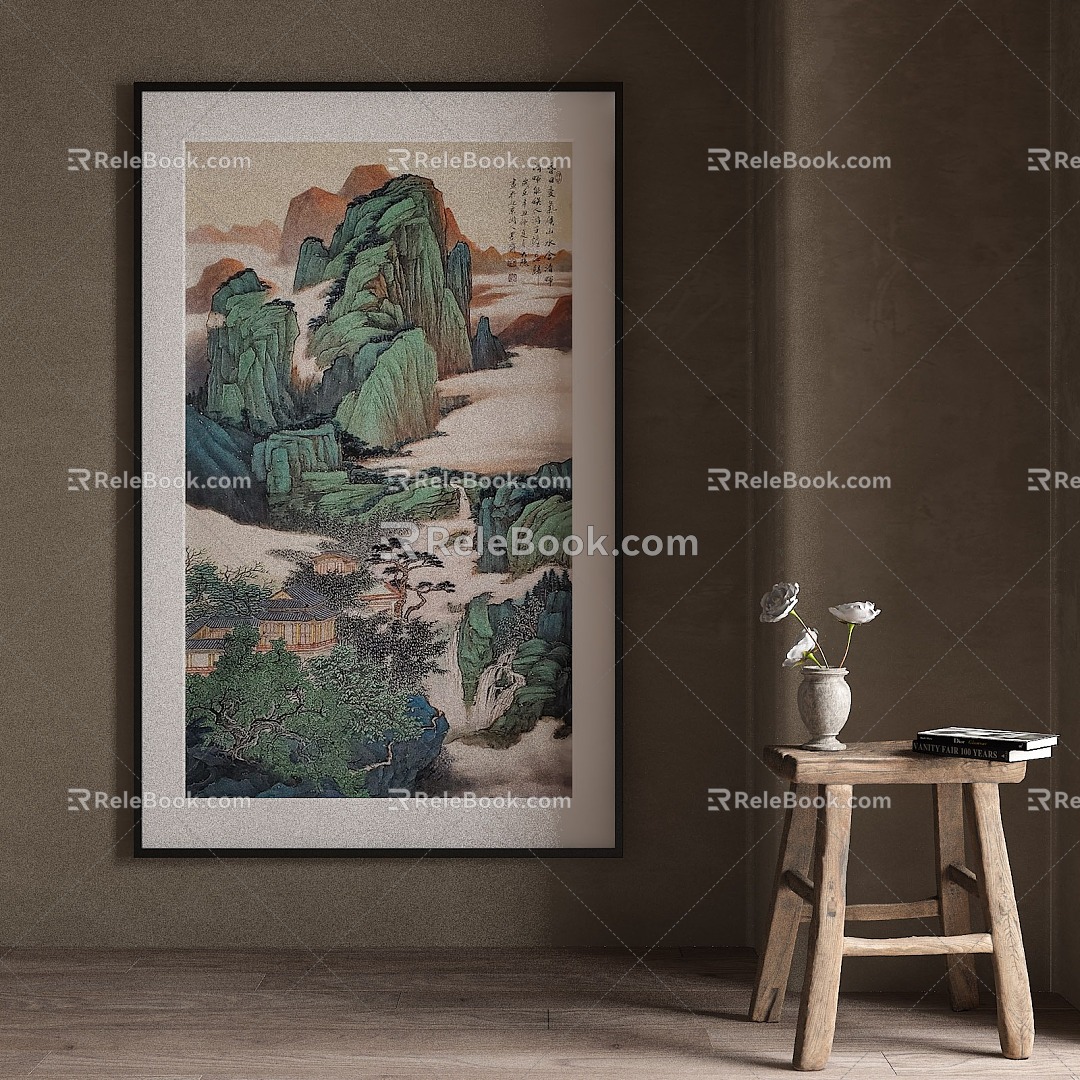 Chinese decorative painting 3d model