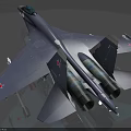 Advanced Gray Fighter Jet With Sharp Nose Canopy Twin Tail Fins And Weapon Pylons