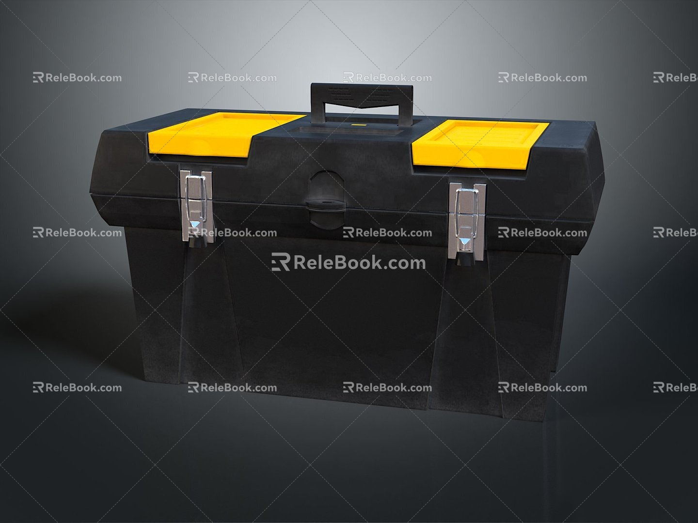 Box Toolbox Box Luggage Leather Box Leather Box Container 3d model