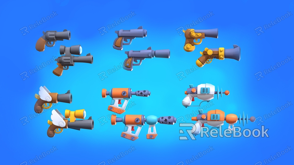 Toy gun Cartoon gun model