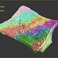 White Porous Structure With Intricate Internal Holes And Textured Surface