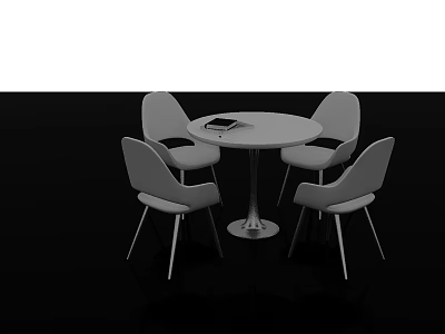 Modern leisure table and chair combination seat 3d model