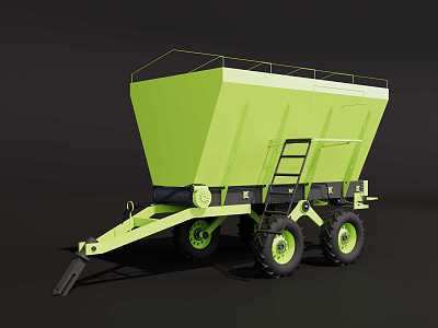 Harvester agricultural machinery 3d model