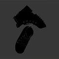 Black Leather Lace Up Boots with Thick Treaded Sole and Durable Stylish Design
