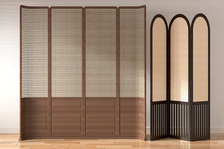 Screen partition interior decoration 3d model