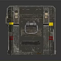 Rugged Industrial Equipment Storage Case With Reinforced Handle Secure Latches Emblem And Red Stripes