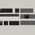 Modern socket switch 3d model