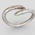 Elegant Vintage Silver Bracelet With Classic Loop Design And Intricate Handcrafted Details
