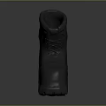 Black Boots With Pink Small Part On Sole Showcasing Unique Design And Durable Build