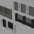 Modern Fence Designs With Slatted Panels And House Numbers For Residential Use