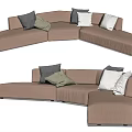 Modern corner sofa multiplayer corner sofa 3d model