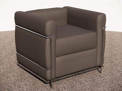 Light Luxury Sofa Single Sofa High-end Sofa 3d model