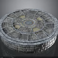 Circular Automotive Component With Grid Design Textured Surface And Durable Structure