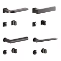 Various Modern Door Handles With Different Designs And Metal Construction For Homes