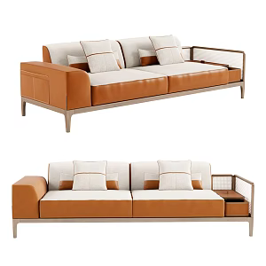 Modern double sofa 3d model