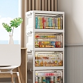 Snack Storage Cabinet Book Storage Box Book Storage Cabinet Snacks Potato Chips Drinks 3d model