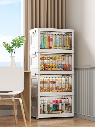 Snack Storage Cabinet Book Storage Box Book Storage Cabinet Snacks Potato Chips Drinks 3d model