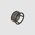 Black Round Wall Mounted Outdoor Light With Modern Metal Design For Exterior Use