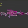 3D Rendered Turquoise Futuristic Gun With Mechanical Barrel And Decorative Stock Design