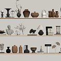 Quiet ancient ornaments combination 3d model