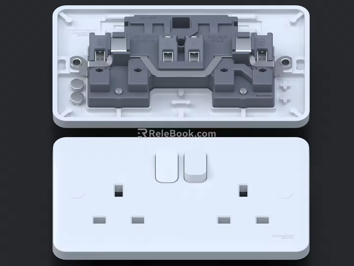 Switch switch panel socket power hardware patch panel 3d model