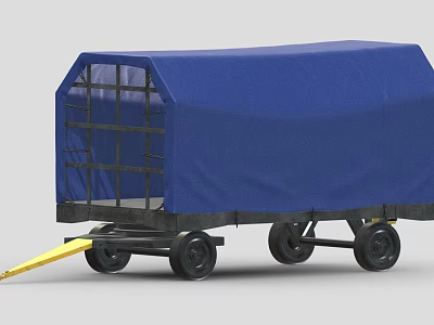 Hyundai Transporter Luggage Cart 3d model