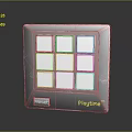 Prestige Playtime bioFique Electronic Device With Gray Square Design And 3x3 White Button Grid