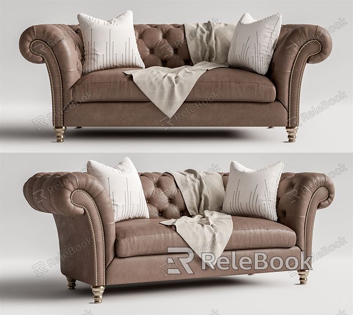 European-style double sofa model