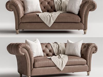 European-style double sofa model