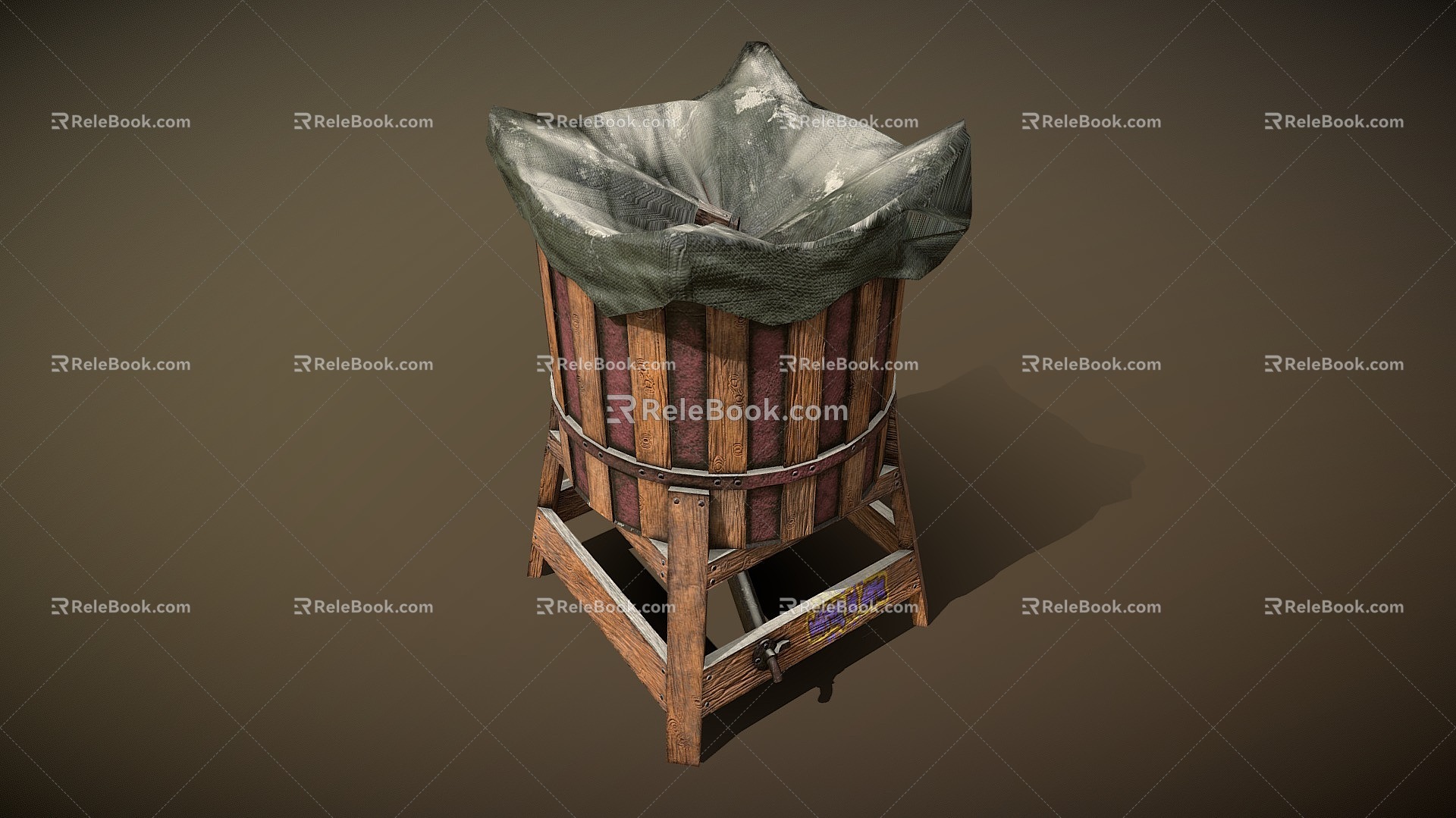 Modern bucket water collector 3d model