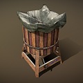 Modern bucket water collector 3d model