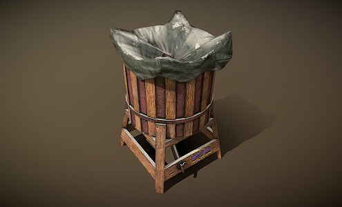 Modern bucket water collector 3d model