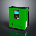 Green Industrial Solar Power Inverter with LCD Display and Control Panel for Efficient Energy Conversion
