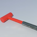 Red Hammer Essential Hardware Tool With Ergonomic Handle And Durable Steel Head 3d model