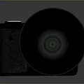 Canon DSLR Camera With Large Professional Lens And Black Body