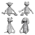 Modern Toy Doll 3d model